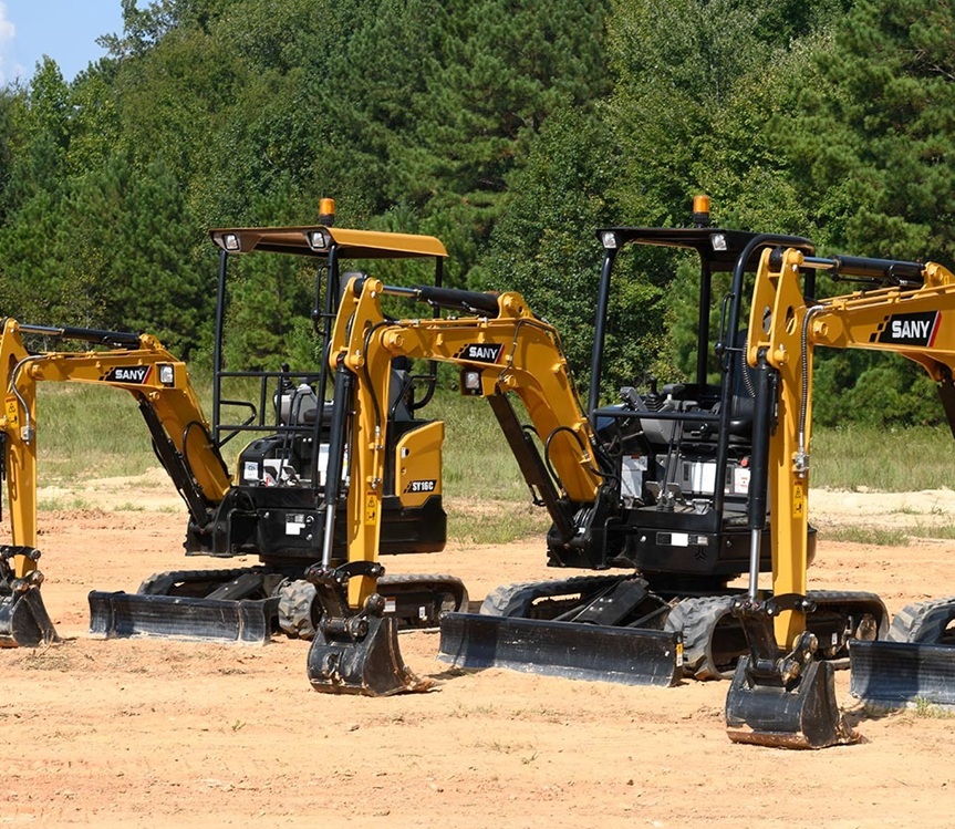 SANY SY series mini excavators