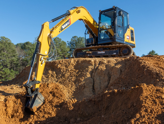 SANY compact excavators for rent