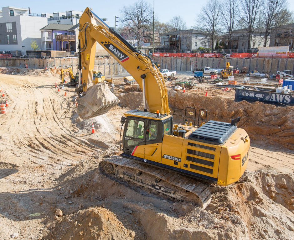 SANY large excavators for rent
