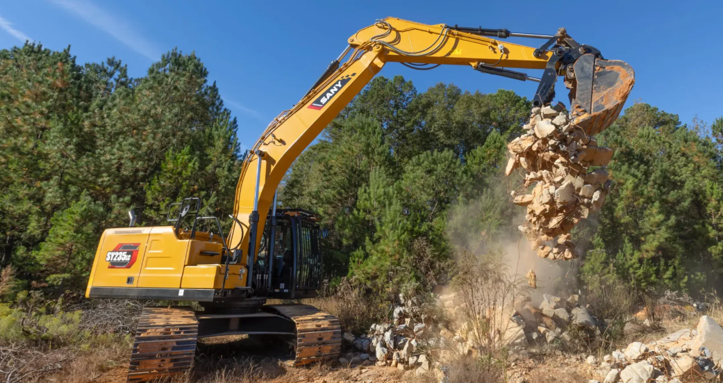 SANY medium excavators for rent at SANY of Tulsa