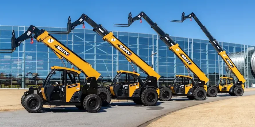 SANY telehandlers for rent at SANY of Tulsa